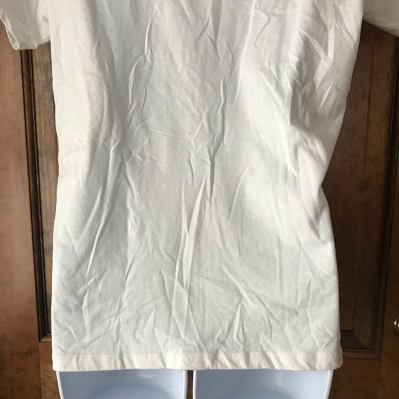 30A Dumpster Diver White V-Neck BEACH HAPPY Tee Made from Plastic Bottles Medium - Picture 11 of 12